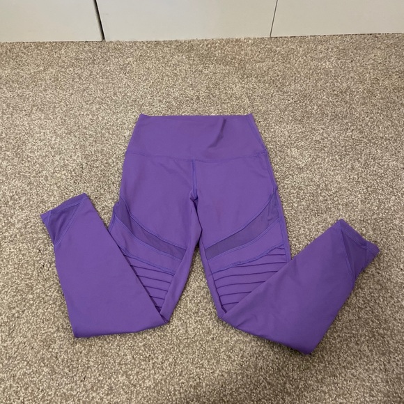 Aerie High Rise Chill.Play.Move. Lavender Leggings - Picture 3 of 6